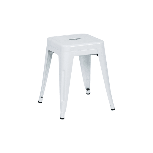 Pack 4 Bancos Baixos Industriais de Aço Thinia Home
