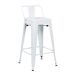 Pack 10 Taburetes Altos Industriales de Acero Thinia Home Pack 10 Taburetes Altos Industriales de Acero Thinia Home Blanco