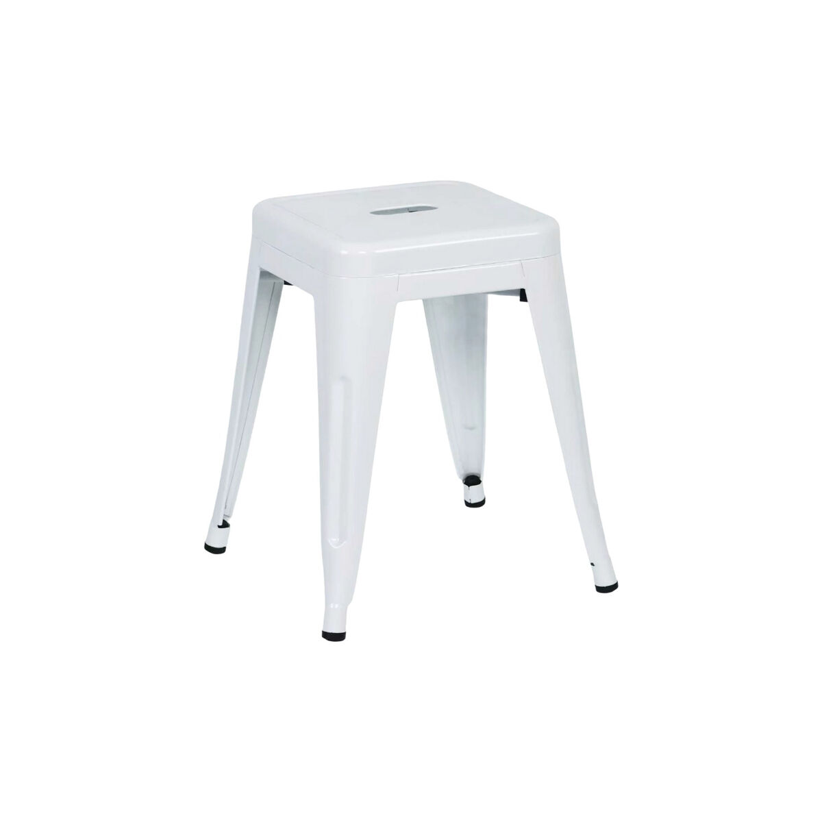 Taburete Bajo Industrial Apilable de Acero Thinia Home