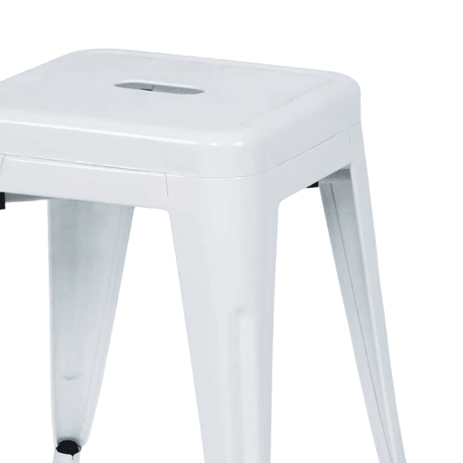 Banco Baixo Industrial Empilhável de Aço Thinia Home
