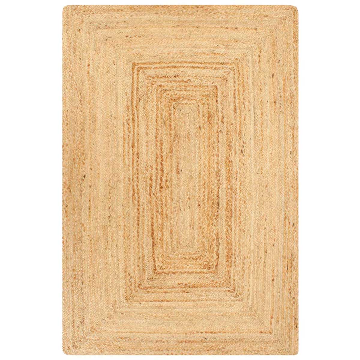 Alfombra de yute rectangular natural 120x180 cm