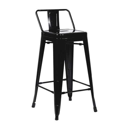 Pack 10 Bancos Altos Industriais de Aço Thinia Home