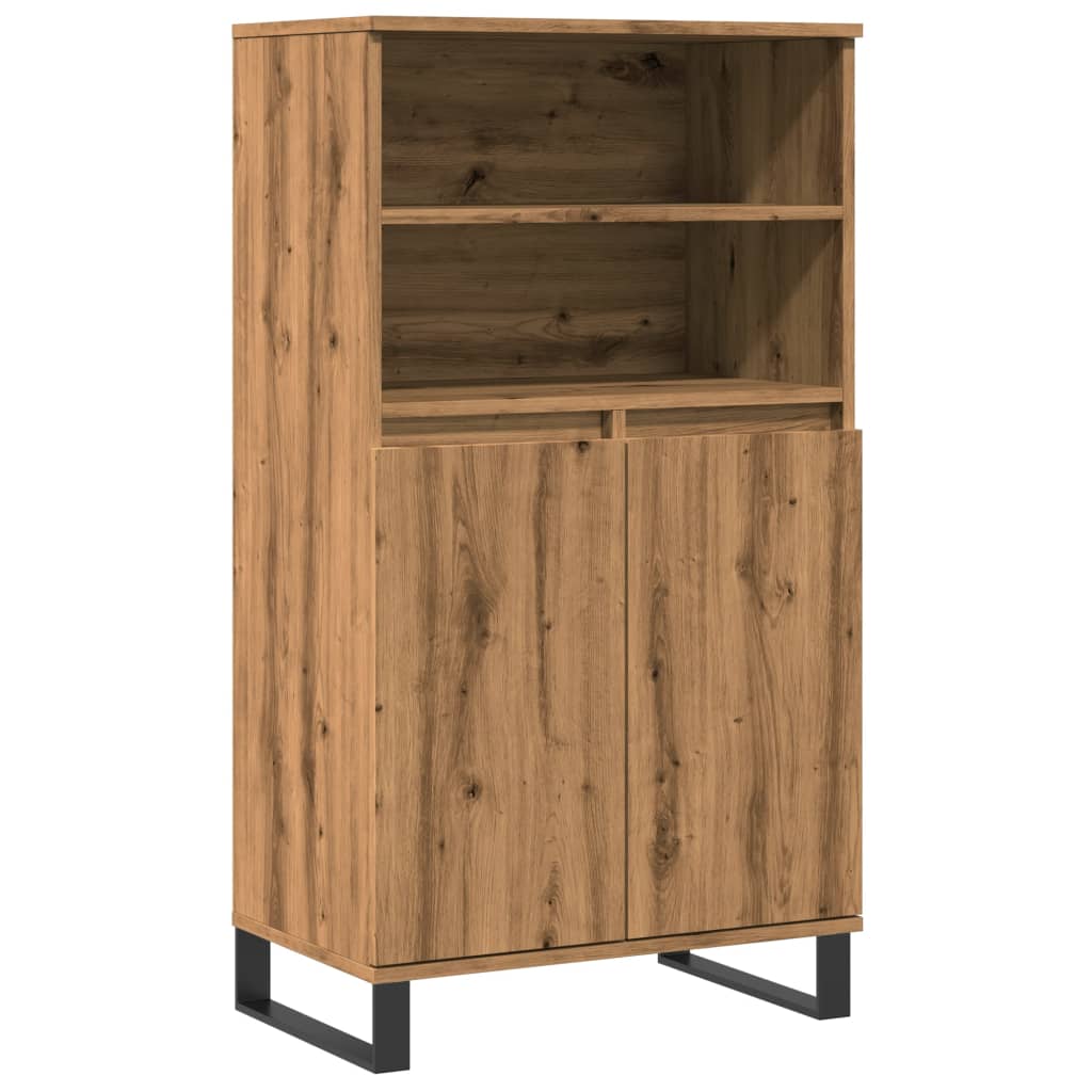 Aparador alto - Mueble de almacenamiento 60 Roble Artisan