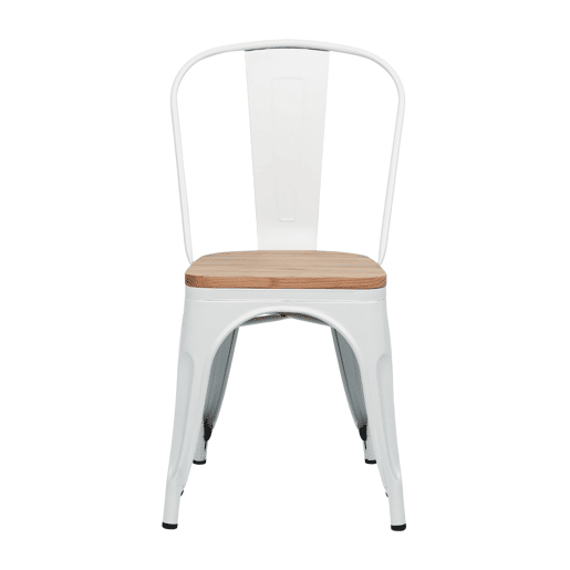 Pack 2 Cadeiras Industriais de Aço e Madeira Thinia Home