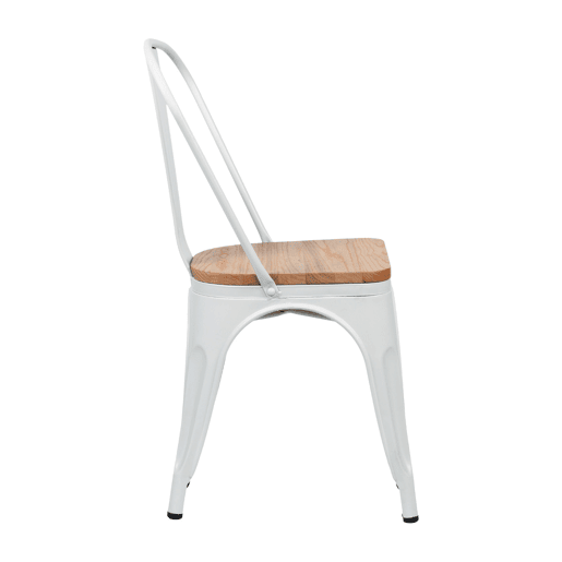 Pack 2 Cadeiras Industriais de Aço e Madeira Thinia Home