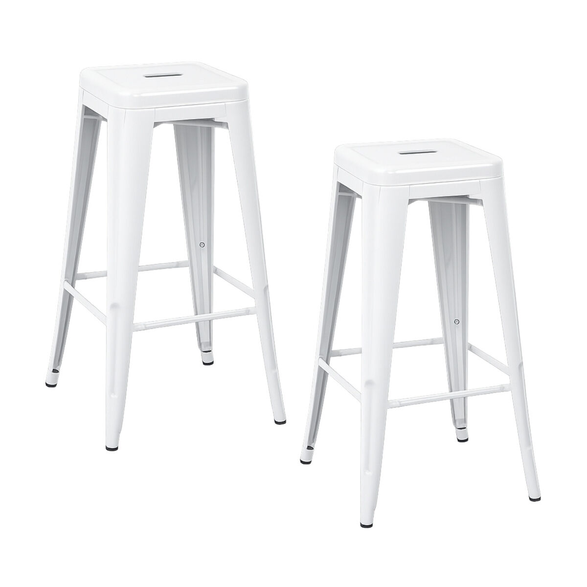 Pack 2 Taburetes Medios Industriales de Acero Thinia Home