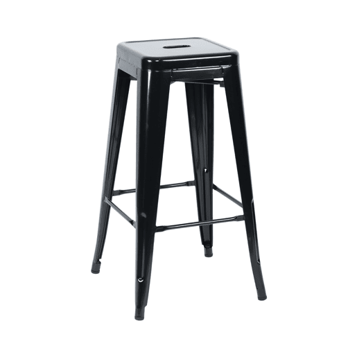 Pack 4 Bancos Médios Industriais de Aço Thinia Home