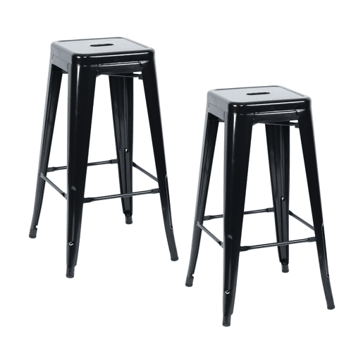 Pack 2 Bancos Médios Industriais de Aço Thinia Home