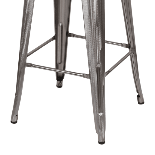 Pack 10 Bancos Médios Industriais de Aço Thinia Home