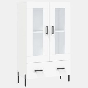 Armário alto - Bufete - Móvel de apoio 69,5x31x115 cm derivados de madeira branco pt1224