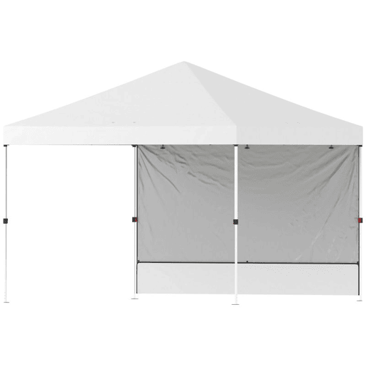 Outsunny Tenda Dobrável 3x3 m Pop-up com Parede Lateral Tenda de Jardim com Proteção UPF50+ Empurre Central Altura Ajustável Bolsa de Transporte Tenda para Campismo Exterior Branco