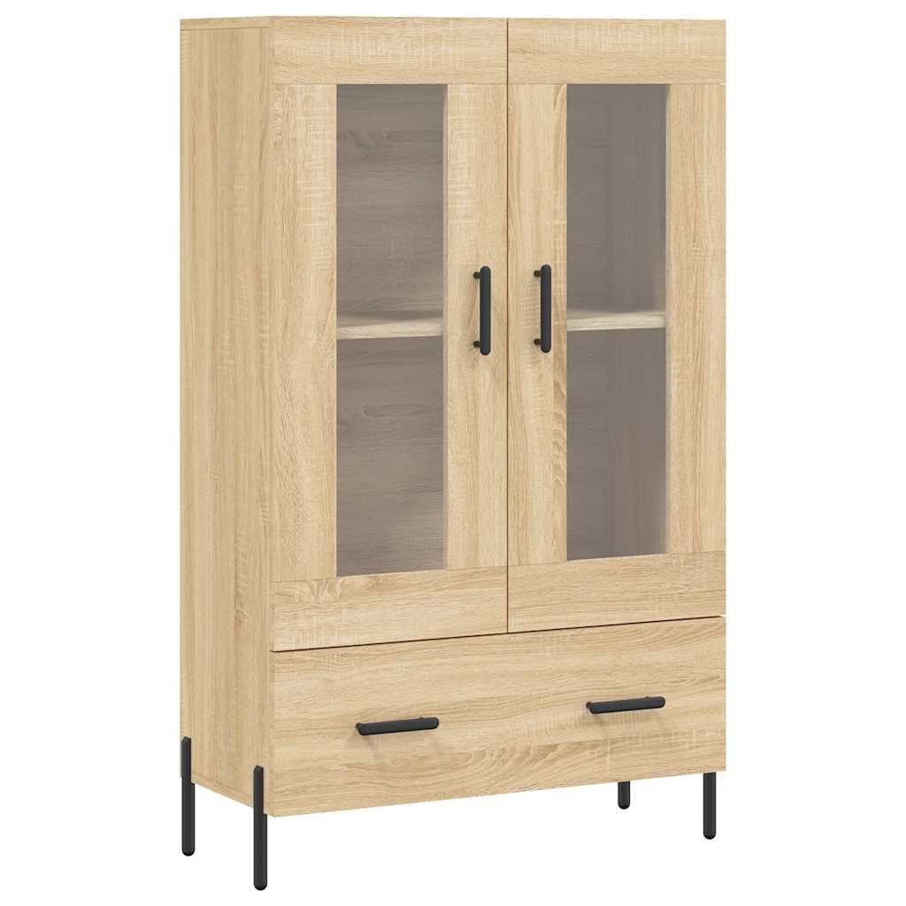 Aparador alto - Mueble de almacenamiento 69 Madera Clara
