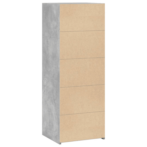Armário alto - Bufete - Móvel de apoio 45x41x124 cm derivados de madeira cinza cimento pt1256