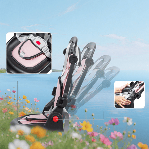 AIYAPLAY Triciclo Evolutivo 6 em 1 Dobrável Bicicleta para Crianças dos 1-5 Anos Assento Giratório 360° Encosto Reclinável com Toldo Pedais Barra de Empurrar Cesto Apoios para os Pés Rosa AIYAPLAY Triciclo Evolutivo 6 em 1 Dobrável Bicicleta para Crianças dos 1-5 Anos Assento Giratório 360° Encosto Reclinável com Toldo Pedais Barra de Empurrar Cesto Apoios para os Pés Rosa
