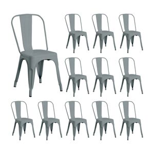 Pack 12 Cadeiras Industriais Strong Thinia Home