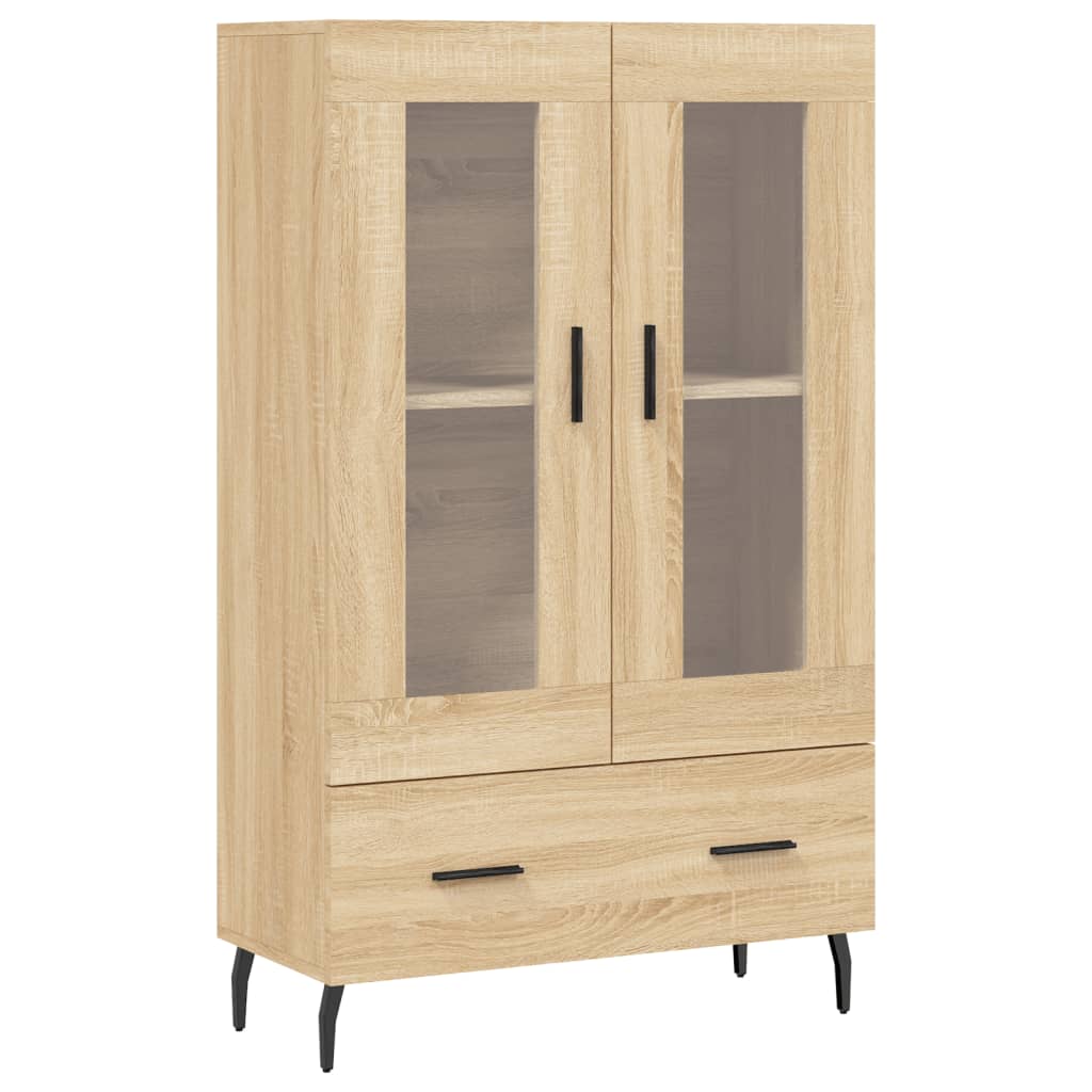 Aparador alto - Mueble de almacenamiento 69 Madera Clara