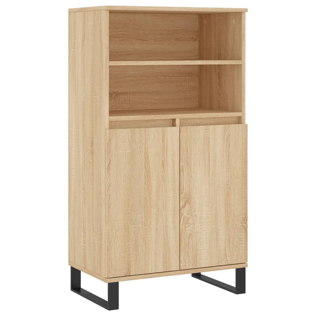 Aparador alto - Mueble de almacenamiento 60 Madera Clara