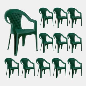 Pack 12 Cadeiras com Apoios de Braço Stack 7house
