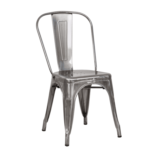 Pack 4 Cadeiras Empilháveis Industriais de Aço Thinia Home