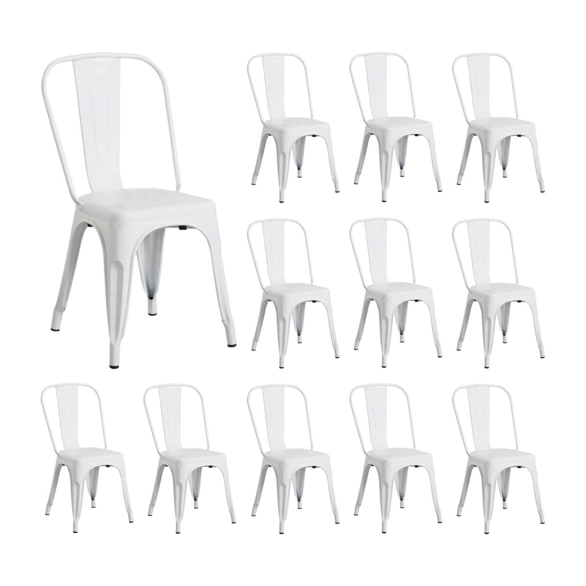 Pack 12 Sillas Industriales Strong Thinia Home