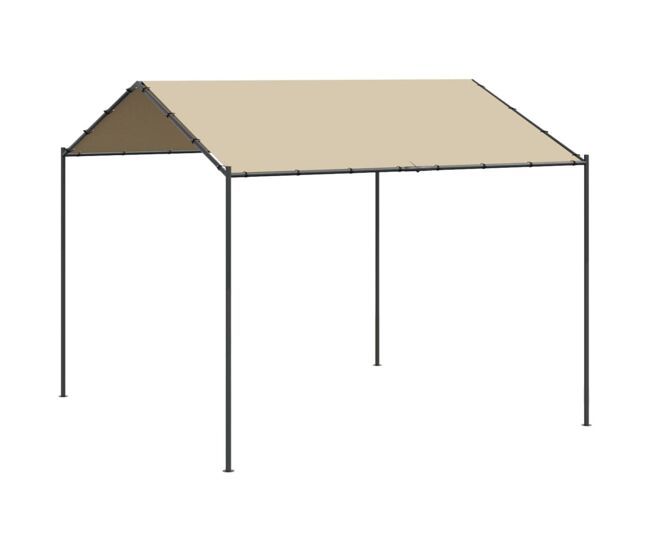 Carpa awa acero y tela beige 2,5x3x3 m