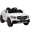 AIYAPLAY Carro Elétrico para Crianças Mercedes-Benz GLC, Coupé de Bateria 12V com Controlo Remoto 2,4 G Motor Duplo Arranque Progressivo 3u20135 kmh Uso 80 Min MP3 Buzina e Faróis LED 3-6 Anos Branco