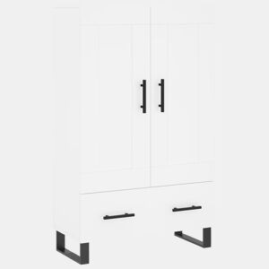 Armário alto - Bufete - Móvel de apoio 69,5x31x115 cm derivados de madeira branco pt1232