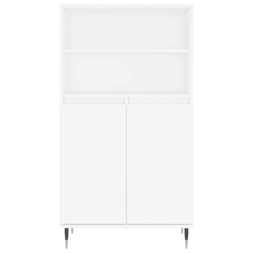 Armário alto - Bufete - Móvel de apoio 60x36x110 cm derivados de madeira branco pt620 Armário alto - Bufete - Móvel de apoio 60x36x110 cm derivados de madeira branco pt620