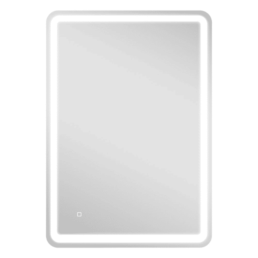HOMCOM Espelho Casa de banho com Luzes LED 70x100 cm Espelho de Parede Antiembaciamento com 3 Temperaturas de Cor Ajustável e Função de Memória Horizontal e Vertical Prata