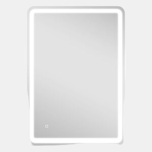 HOMCOM Espelho Casa de banho com Luzes LED 70x100 cm Espelho de Parede Antiembaciamento com 3 Temperaturas de Cor Ajustável e Função de Memória Horizontal e Vertical Prata