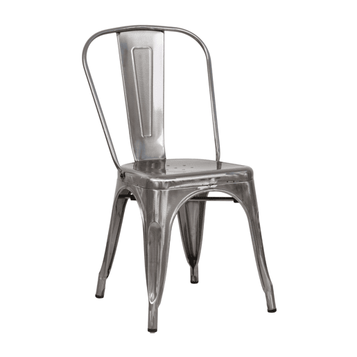 Pack 10 Cadeiras Empilháveis Industriais de Aço Thinia Home