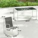 Conjunto de Jardín Metal, Textilene Outsunny Conjunto de Jardín Metal, Textilene Outsunny Gris Claro