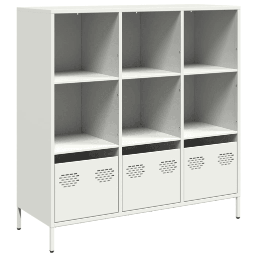 Aparador - Bufete - Móvei de apoio alto 101,5x39x103,5 cm aço branco pt2206