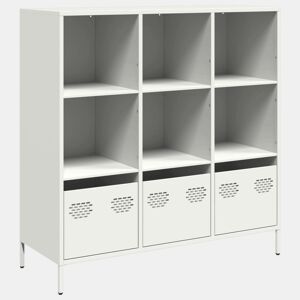 Aparador - Bufete - Móvei de apoio alto 101,5x39x103,5 cm aço branco pt2206