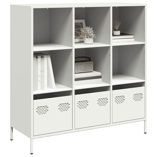 Aparador - Bufete - Móvei de apoio alto 101,5x39x103,5 cm aço branco pt2206