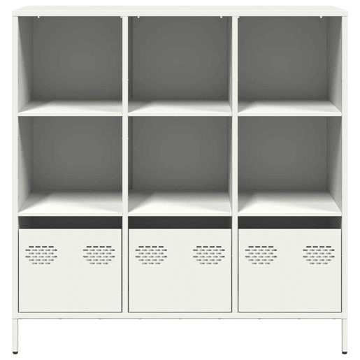 Aparador - Bufete - Móvei de apoio alto 101,5x39x103,5 cm aço branco pt2206