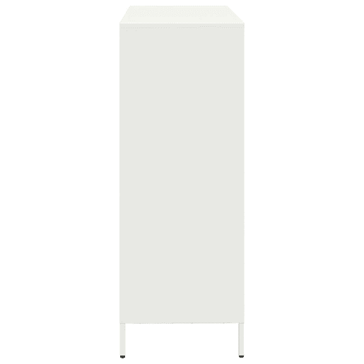 Aparador - Bufete - Móvei de apoio alto 101,5x39x103,5 cm aço branco pt2206