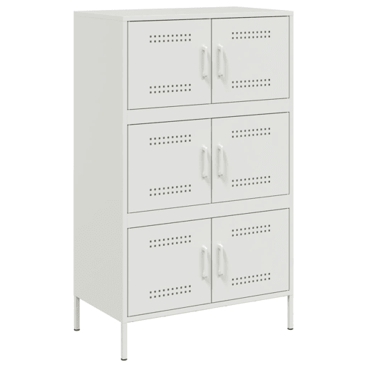 Aparador - Bufete - Móvei de apoio alto 68x39x113 cm aço branco pt2225