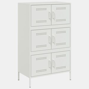 Aparador - Bufete - Móvei de apoio alto 68x39x113 cm aço branco pt2225