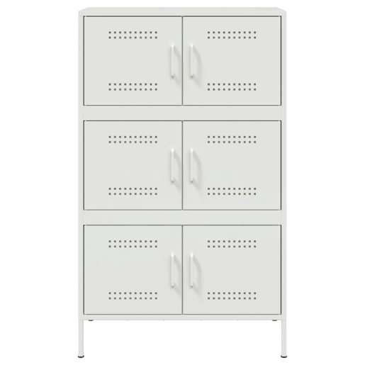 Aparador - Bufete - Móvei de apoio alto 68x39x113 cm aço branco pt2225