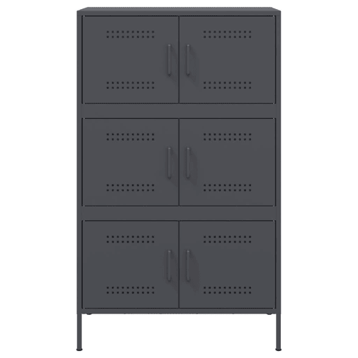 Aparador - Bufete - Móvei de apoio alto 68x39x113 cm aço antracite pt2249