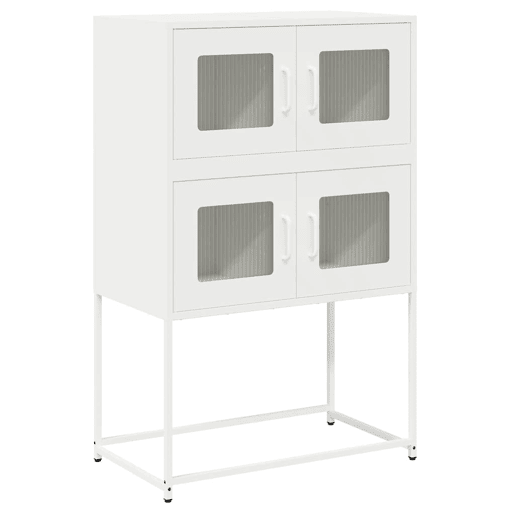Aparador - Bufete - Móvei de apoio alto 68x39x107 cm aço branco pt2221
