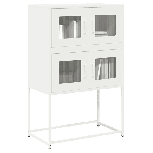 Aparador - Bufete - Móvei de apoio alto 68x39x107 cm aço branco pt2221
