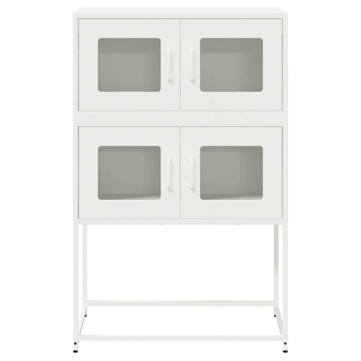 Aparador - Bufete - Móvei de apoio alto 68x39x107 cm aço branco pt2221