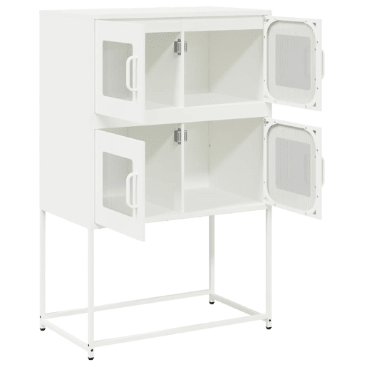 Aparador - Bufete - Móvei de apoio alto 68x39x107 cm aço branco pt2221