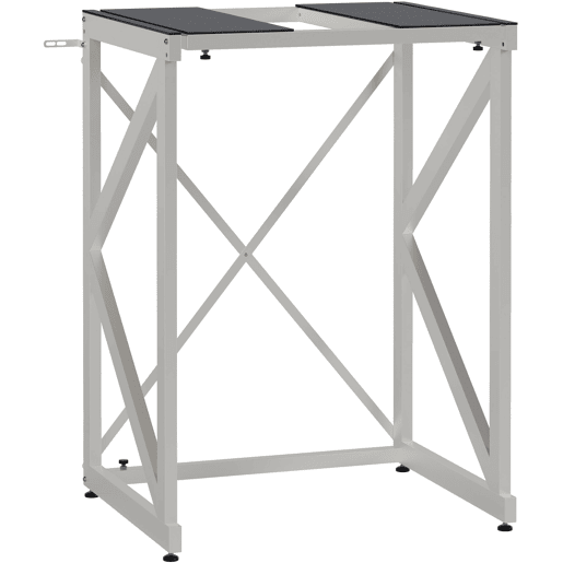 Prateleira ajustável para máquina de lavar e secar roupa u2013 suporte de metal branco 300 kg 10_0008368