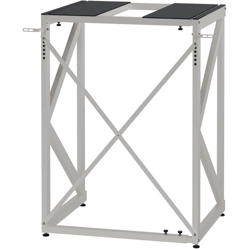 Prateleira ajustável para máquina de lavar e secar roupa u2013 suporte de metal branco 300 kg 10_0008368