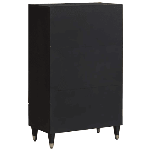 Aparador - Bufete - Móvel de apoio com gaveta Preto 60 x 33 x 100 cm Madeira de manga maciça pt1533