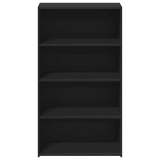 Armário alto - Bufete - Móvel de apoio 70x41x124 cm derivados de madeira preto pt1357