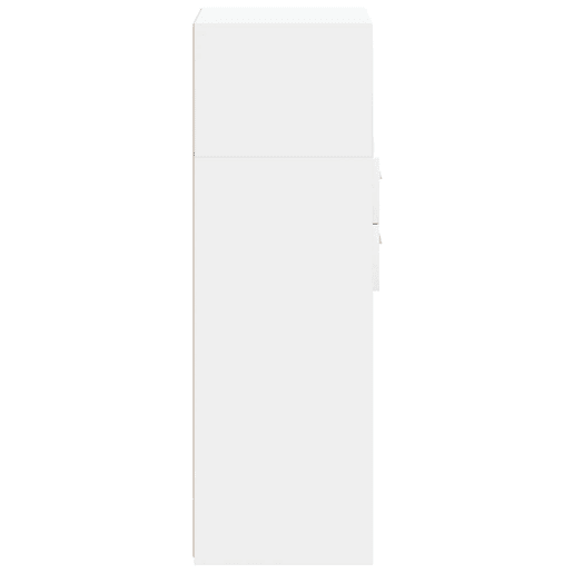Armário alto - Bufete - Móvel de apoio 40x42,5x124 cm derivados de madeira branco pt1209